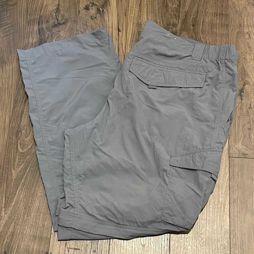 Columbia Mens Silver Ridge Convertible Pants Gray 42W 30L Omni-Shade Sun Utility